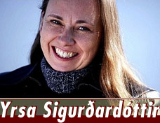 Die Schriftstellerin Yrsa Sigurðardóttir