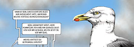 Auszug aus dem Comic (Doppelseite)